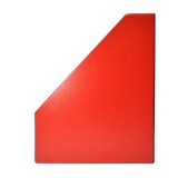 4" PVC Magazine Box File - Red