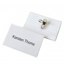 Rigid PVC Name Badge With Clip (50pcs per box)