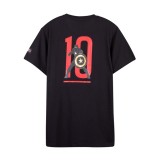 Marvel 10th Series Captain America Tee (Black, Size L)