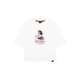 Disney Princess Series: Snow White Women Tee (White, Size L)