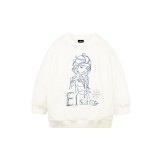Frozen 2 Series: Elsa Embroidery Kids Sweatshirt (White, Size 100)