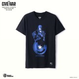 Marvel Captain America: Civil War Tee Captain America - Black, Size L (APL-CA3-029)