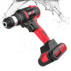 16.8V Double Speed Brushless Cordless Drill with 1 Battery - Original HABO 48VF Handheld Electric Drill - FREE Drill Storage Box, FREE Drill Bits