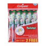 Colgate Twister Toothbrush Value Pack Soft x 5 pcs